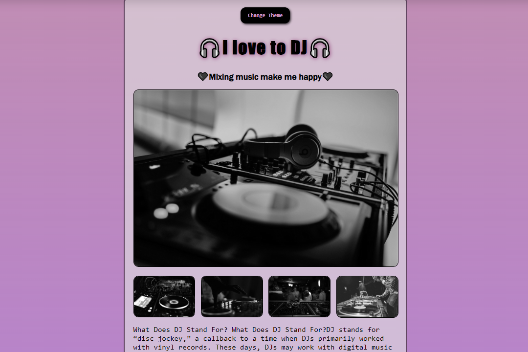 DJ website